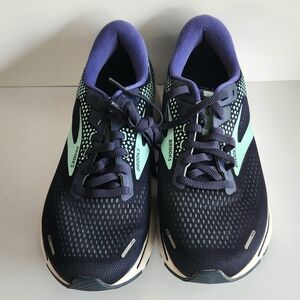 Brooks GHOST 14 - Women's Running Shoes - Navy and Mint